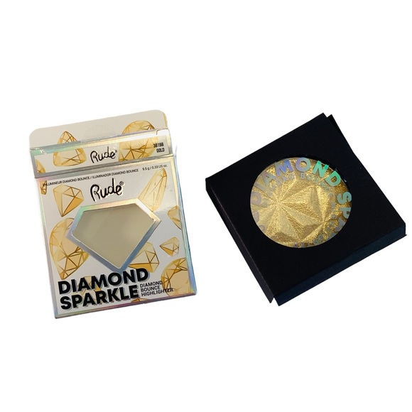 Rude Diamond Sparkle Highlighter GOLD 38198 Face, Body Highlighter - Picture 2 of 6